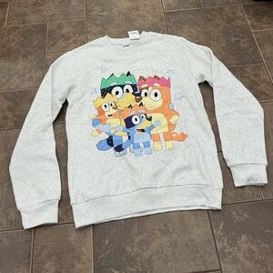 Charming Bluey Cartoon Crew Neck Sweater